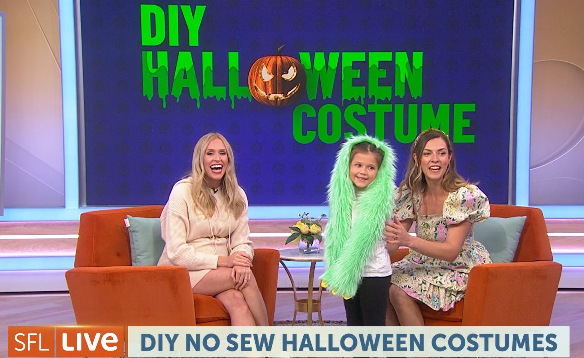 Kerri Quigley and Kristin Sanchez on South Florida Live DIY Halloween