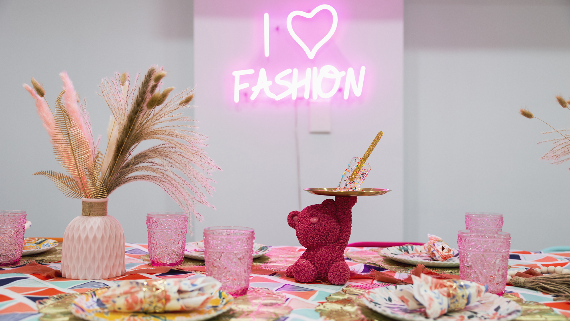 I Love Fashion Neon Sign